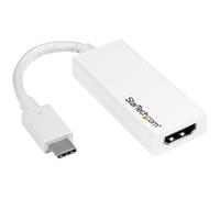 StarTech.com Adaptateur vidéo USB-C vers HDMI - M/F - Ultra HD 4K - Blanc, USB Type-C, Sortie HDMI, 3840 x 2160 pixels CDP2HDW