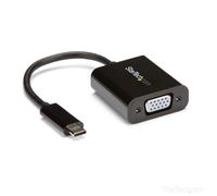 StarTech.com Adaptateur vidéo USB-C vers VGA - M/F - 1920x1200 / 1080p - Noir, 3.2 Gen 1 (3.1 Gen 1), USB Type-C, Sortie VGA (D-Sub), 1920 x 1200 pixe
