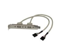 StarTech.com Adattatore piastra slot USB A femmina 2 porte
