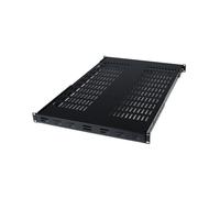 StarTech.com ADJSHELF : Étagère serveur rackable 1U ajustable 49.5-97.4cm, profondeur 700mm, charge max 80kg, acier laminé à froid, noir, CE/RoHS