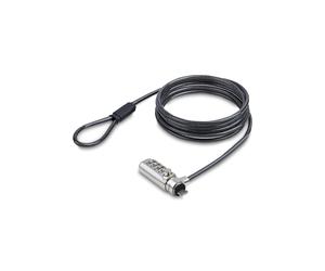 StarTech.com Antivol Nano Slot Câble Acier 1.5m Serrure 4 Chiffres - Compatible PC Portable, Ultrabook, Stations d'accueil - Résistance 61kg