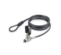 StarTech.com Antivol pour Ordinateur Portable Compatible Slot Noble Wedge ®, Câble de Verrouillage de 1,5m, Sécurité Antivol pour PC Portable, Câble en Acier Résistant aux Coupures, Serrure à Clé