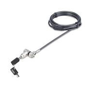 StarTech.com 3-in-1 Laptop Lock Compatible w/Noble Wedge/Nano/K-Slot - Câble de sécurité - noir et argent - 2 m