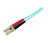 Startech.com aqua om4 duplex multimode fiber - 2m / 6 ft - 100 gb - 50