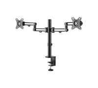 StarTech.com ARMDUAL3 : Support Bureau Double Écran Aluminium Articulé, 2x 32" max, VESA 75x75/100x100, Inclinaison ±30°, Pivot ±90°, Rotation 360°