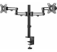 StarTech.com Bras pour écran PC à double affichage en aluminium - Double articulage - Pour moniteurs à montage VESA jusqu'à 30" (ARMDUAL3) kit de montage - bras réglable - pour 2 moniteurs - noir