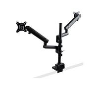 StarTech.com ARMDUALPIVOT Support de bureau pour écran plat 81,3 cm (32" ) Pince noire (ARMDUALPIVOT)