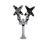 StarTech.com Desk Mount Dual Monitor Arm, Premium Articulating Monitor Arm, up to 27" VESA Mount Displays, Height Adjustable Monitor Mount, Rotating/Swivel/Tilt, Desk Clamp/Grommet, Silver - Easy & Quick Assembly (ARMDUALPS) kit de montage - bras réglable