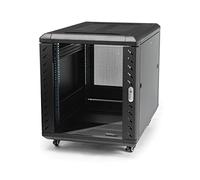 StarTech.com Armoire Rack Serveur 12U à 4 Montants, Armoire Rack 19" pour Équipement IT/Réseau, avec Rails de Montage Ajustables