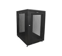StarTech.com Armoire Rack Serveur 18U à 4 Montants, Armoire Verrouillable 19" pour Ordinateur/AV/Équipement IT, Rack Réseau pour Bureau/Domicile avec Roulettes et Rails de Montage Ajustables