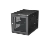 StarTech.com Armoire Réseau Murale 12U 4 Montants, Rack Serveur 19" Articulé, Profondeur 81.2cm, Acier, Charge 90kg, Noir, Conforme EIA/ECA-310-E