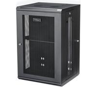 StarTech.com Armoire réseau murale 18U 19 pouces - 40,5cm de profondeur - avec charnières - verrouillable IT/réseau - y compris étagère et panneaux latéraux perforés - pré-assemblé - étagère murale -