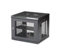 StarTech.com Armoire Réseau Murale 9U à 4 Montants avec Étagère 1U, Armoire Serveur Murale 19" pour Données / AV / Électronique / Équipement IT, Petite Armoire Rack Ventilée