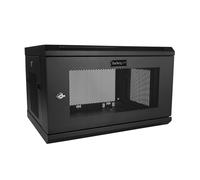 StarTech.com Armoire Réseau Murale à 2 Montants 6U avec Étagère 1U, Armoire Serveur Murale 19' à Charnières pour Équipement IT/AV/Électronique/Ordinat