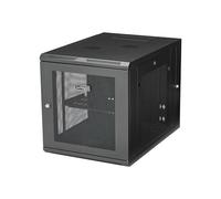 StarTech.com Armoire Réseau Murale à 4 Montants 12U avec Étagère 1U, Armoire Serveur Murale 19" à Charnières pour Équipement IT/AV/Électronique/Ordinateur, Armoire Rack Ventilée Flexible