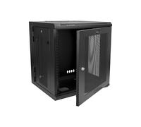 StarTech.com Armoire Réseau Murale à 4 Montants 12U avec Étagère 1U, Armoire Serveur Murale 19" à Charnières pour Équipement IT/AV/Électronique/Ordinateur, Armoire Rack Ventilée Flexible
