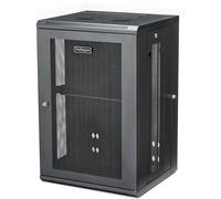 Startech.com 18u 19" wall mount network cabinet, 16" deep hinged locki