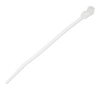 StarTech.com Attaches de câble de 10 cm avec trou de montage - 2 mm de large, 24 mm de diamètre. Résistance à la traction de 8 kg, attaches autobloquantes en nylon 66 avec trou de vis, homologuées UL,