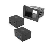 StarTech.com Boîtier de Connectivité Table de Conférence KITBZDOCK : Dock escamotable 4K HDMI, USB-C Power Delivery, USB-A, Ethernet Gigabit, Chipset DisplayLink DL-6950