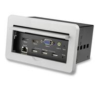 StarTech.com Boîtier de connexion pour table de réunion avec entrées DisplayPort, HDMI et VGA (BOX4HDECP2) - support de fixation