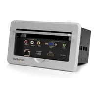 StarTech.com Boîtier de connexion pour table de réunion - HDMI / VGA / Mini DP vers sortie HDMI avec port USB à charge rapide, 1920 x 1080 pixels, 108