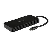 StarTech.com Boîtier externe pour SSD M2 SATA avec câble USB-C intégré - Lecteur de disque M.2 SATA vers USB 3.1 - 10 Gbps (SM21BMU31CI3) - Boitier externe - M.2 - M.2 Card - USB 3.1 (Gen 2) - noir -