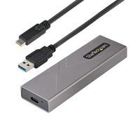 StarTech.com Boîtier Externe SSD M.2 NVMe/SATA - Boîtier Disque Dur SSD M.2 PCIe/SATA - Boîtier SSD M.2 - Boîtier pour SSD M.2 avec Câbles Hôtes USB-C et USB A - Boîtier M.2 NVMe Compatible 2230/2242/