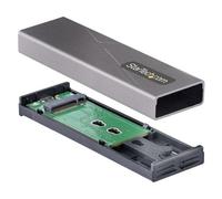 StarTech.com Boîtier Externe SSD M.2 NVMe/SATA - Boîtier Disque Dur SSD M.2 PCIe/SATA - Boîtier SSD M.2 - Boîtier pour SSD M.2 avec Câbles Hôtes USB-C et USB A - Boîtier M.2 NVMe Compatible 2230/2242/2260/2280