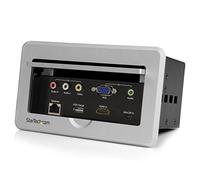 StarTech.com Boîtier de connexion pour table de réunion - HDMI / VGA / Mini DP vers sortie HDMI avec port USB à charge rapide