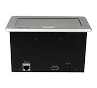 StarTech.com Boîtier / Point de connexion pour table de réunion - HDMI / VGA / Mini DP vers sortie HDMI avec port USB à charge rapide - Support de fixation - HD-15, RCA X 2, RJ-45, fiche mini-phone St