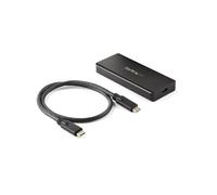 StarTech.com Boîtier SSD M.2 NVMe PCIe USB 3.2 Gen 2 IP67 - Aluminium Noir - 10 Gbps - JMS583 - Compatible Thunderbolt 3 - Câble USB-C Inclus