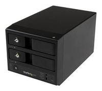 StarTech.com Boîtier USB 3.0 / eSATA sans tiroir pour 2 disques durs SATA III 3,5" 6Gb/s - Boîtier HDD avec UASP et échange à chaud - Baie de disques - 2 Baies (SATA-600) 0 - USB 3.0, SATA 6Gb/s (exte