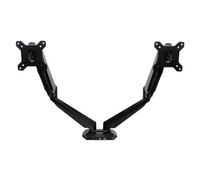 StarTech.com Bras de Bureau à Double Écrans avec USB et Audio, Support de Bureau VESA pour Écrans jusqu'à 32" (8kg), Bras Ergonomique pour Double Écrans à Mouvement Complet - Noir