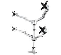 StarTech Bras pour écran PC ARMQUADPS - 4 écrans jusqu'à 27" Aluminium Argent TAA