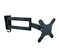 StarTech.com Bras d'écran à montage mural - Double pivot - Support mural pour moniteur plat à fixation VESA jusqu'à 27"" 15 kg