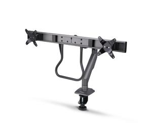 StarTech.com Bras pour Double Moniteur avec Barre Transversale, Écrans Jusqu'à 27 , VESA 75x75/100x100, Max 15kg, Pince en C, Entièrement Articulé, Ressort Mécanique, TAA