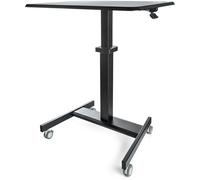 StarTech.com Bureau Mobile Assis-Debout - Poste de Travail Ergonomique à Roulettes - Table Ordinateur Réglable en Hauteur One-Touch - Chariot Informatique pour PC Portable/Ordinateur