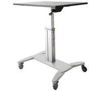 StarTech.com Bureau Mobile Assis-Debout - Poste de Travail Ergonomique à Roulettes - Table Ordinateur Réglable en Hauteur One-Touch - Chariot Informatique pour PC Portable/Ordinateur