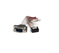 StarTech.com Câble 10 broches carte mère Pinheader vers série DB9 - Pinheader interne vers adaptateur RS232 - 40cm - câble série - DB-9 (M)