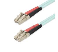 StarTech.com Câble à Fibre Optique Multimode LC/UPC vers LC/UPC OM4, Fibre LOMMF/VCSEL Zipcord 50/125µm, Réseaux 100G, Faible Perte d'Insertion, Cordon de Raccordement Fibre LSZH, 20m
