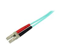 Startech.com aqua om4 duplex multimode fiber - 1m / 3 ft - 100 gb - 50