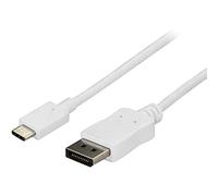 StarTech.com Câble adaptateur USB C vers DisplayPort de 1,8 m - 4K 60 Hz - Blanc