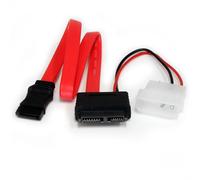 StarTech.com Câble adaptateur 30 cm Slimline SATA vers SATA avec alimentation LP4