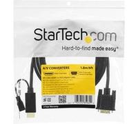 StarTech.com Câble adaptateur actif HDMI vers VGA de 3m - M/M - 1920x1200 - Câble adaptateur - HDMI, Micro-USB de type B (alimentation uniquement) pour HD-15 (VGA) mâle - 3 m - noir - actif, support 1