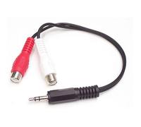 StarTech.com Câble adaptateur audio Mini-Jack 3,5 mm mâle vers 2x RCA femelle - 15 cm - Cordon Mini Jack RCA (MUMFRCA)[L629]