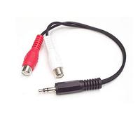 StarTech.com Câble Adaptateur Audio Mini-Jack 3.5mm Mâle vers 2x RCA / Cinch Femelle - 15 cm - Cordon Mini Jack (M) RCA (F)