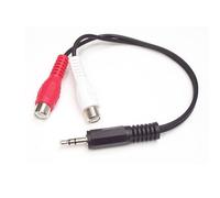 StarTech.com Câble Adaptateur Audio Mini-Jack 3.5mm Mâle vers 2x RCA / Cinch Femelle - 15 cm - Cordon Mini Jack (M) RCA (F)