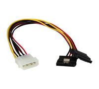 StarTech Câble adaptateur LP4 (4 broches) Mâle vers 2x SATA femelle 30 cm avec verrous de sécurité
