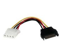 StarTech.com Cable adaptateur d'alimentation SATA 15 cm vers LP4 - F/M - Adaptateur secteur - alimentation SATA (M) pour alimentation interne 4 plots (F) - 15 cm - noir - pour P/N: 25S22M2NGFFR, HSB22
