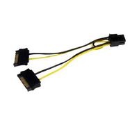 StarTech.com Câble adaptateur d'alimentation SATA vers carte vidéo PCI Express 6 broches de 15 cm
